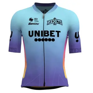 Джерси Santini Unibet Rockets Team Original 2025 short sleeve, синий