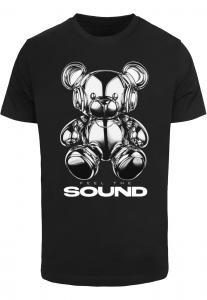Рубашка Mister Tee Feel The Sound Chrome Bear, черный