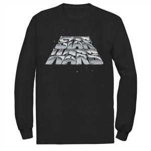 Мужская хромированная футболка с графическим логотипом «Звездные войны» Licensed Character