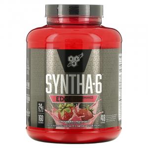 BSN, Syntha-6 Edge, смесь протеина в порошке, клубничный молочный коктейль, 1,82 кг (4,01 фунта)