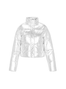 Женская куртка серебряного цвета faina