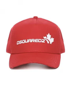 Кепка из хлопка и нейлона в уличном стиле Dsquared2, красный