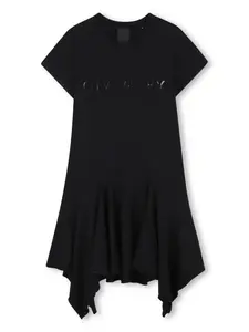 Платье с пуговицами Givenchy Kids, черный