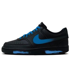 Nike Кроссовки для скейтбординга Court Vision 1 Black Blue Trace с устойчивым к истиранию верхом и низкой посадкой для мужчин