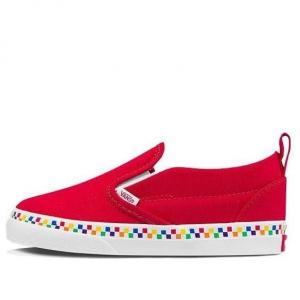 Кроссовки slip-on slip-on sneakers red td 'red white' Vans, красный