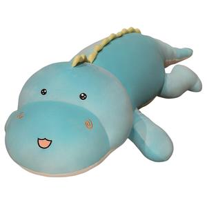 Мягкая плюшевая игрушка динозавр высота 80см/100см/120см/150см Love Bingqing, синий