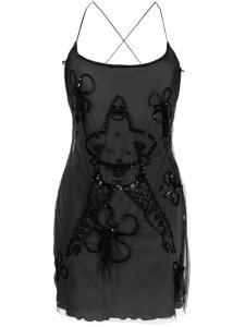 Gcds декорированное платье мини Patrick из тюля, черный