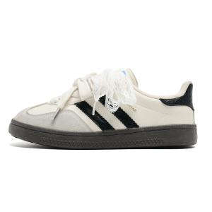 Paddington Bears Износостойкие и легкие низкие скейтерские кроссовки унисекс бежево-черные (двойные шнурки), цвет Beige Black (Double Shoelace)