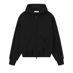 Худи Fear of God Essentials Classic Full Zip Hoodie, Jet Black