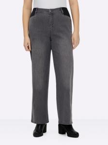 SHEEGO Джинсы wide leg в цвете антрацит