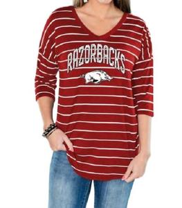 Университет Арканзаса Осень In Line Туника в красном цвете Gameday Couture