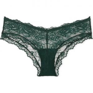 Victoria's Secret Очень сексуальные кружевные трусики-слипы с высокой ластовицей Rose Lace High Leg Cheeky / BG Женские 1 упаковка Green