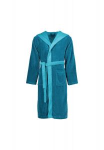 Халаты унисекс с капюшоном Мак Посейдон-лагуна - 0030 VOSSEN, зеленый