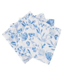 Набор из 4 салфеток с мистическим цветочным узором. IZOD, Blue