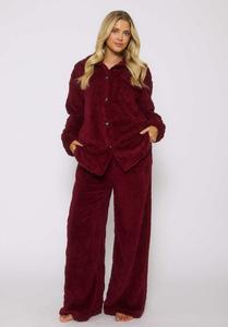 Пижамный комплект Loungeable CABLEKNIT BUTTON DOWN SET, Burgundy/Bordeaux