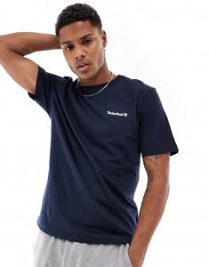 Timberland — темно-синяя футболка с небольшим логотипом