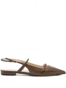 Кожаные балетки Alexandre Birman, коричневый