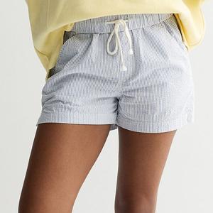 Джинсовые шорты mid rise seersucker для подростков So, Blue White Stripe