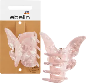 Заколка для волос бабочка розовая 1 шт. ebelin