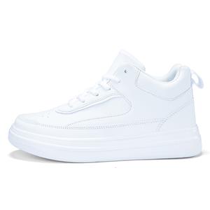 BIANSULONG Амортизирующие износостойкие балансовые высокие кроссовки для скейтбординга мужские - черный серый с флисовой подкладкой, цвет Black Gray-Fleece-Lined