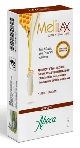 Aboca Melilax Натуральные свечи 12 штук при воспалениях слизистой прямой кишки