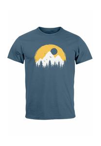 Футболка с принтом BADGE LOGO FASHION STREETSTYLE Neverless, светло-голубой