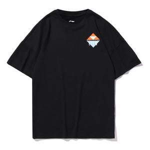 Футболка с рисунком в стиле «противоток» Li-Ning, черный