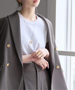 Гладкая, компактная футболка из хлопка Supima Noble, цвет White