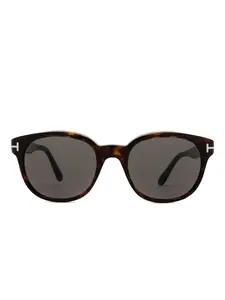Солнцезащитные очки с черепаховым узором TOM FORD Eyewear, коричневый