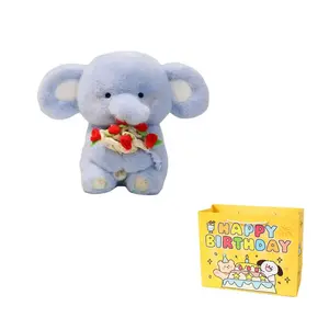 Enlightenment Плюшевая кукла Hug Rose Elephant высотой 30 см