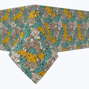 Прямоугольная скатерть, 100 % хлопок, 52x84 дюйма, цветочный 230