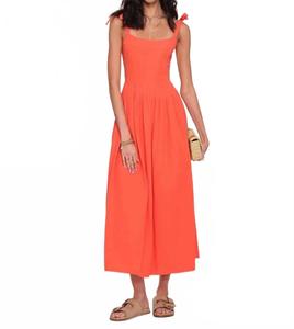 Платье Malani миди в пламенном оттенке Heartloom, Flame