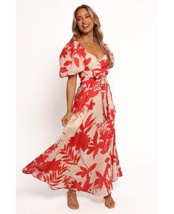 Женское миди-платье Ellery Petal and Pup, Red