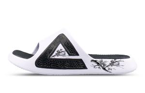 PEAK Сандалии-слайдеры State Pole Quiet, противоскользящие, износостойкие, унисекс, черно-белые