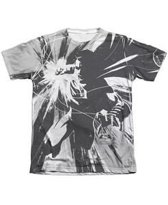 Мужская графическая контрастная футболка с коротким рукавом из полиэстера/хлопка для взрослых Batman V Superman, белый