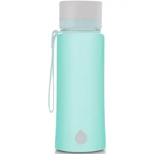 Бутылка для питья equa «Plain Midnight», (1 шт.), пластик тритан, 600 мл, цвет transparent-hellmint
