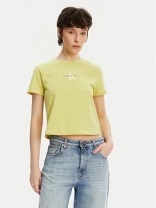 Облегающая футболка Monologo J20J223113 Calvin Klein Jeans, желтый