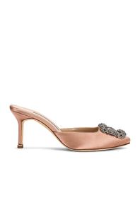 Мюли женские Hangisimu 70 Mule Manolo Blahnik, цвет Nude