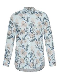 Рубашка с цветочным принтом ETRO, синий