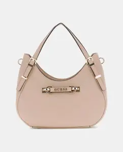 Маленькая сумка через плечо с молнией Guess, кремовый