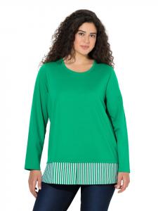 Ulla Popken Толстовка изумрудно-зеленого цвета