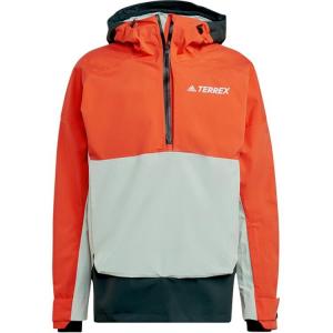 Лыжная куртка мужская Оранжевый/Темно-зеленый/Льняно-зеленый Adidas, оранжевый/темно-зеленый