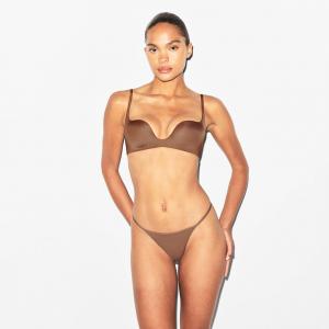 Бюстгальтер с квадратным вырезом SKIMS WIRELESS FORM, цвет jasper