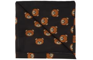 MOSCHINO Вязаный шарф мужской синий