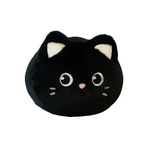 Подвижная шнурок, и милый кот будет двигаться Кулон-кукла/плюшевая кукла высота 13см/22см MENGXIAOZAI, черный