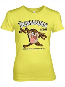Футболка The Tasmanian Devil Girly Tee Looney Tunes , желтый
