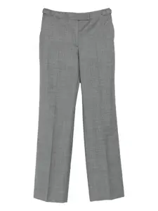 Брюки прямого кроя серого цвета Officine Generale, серый