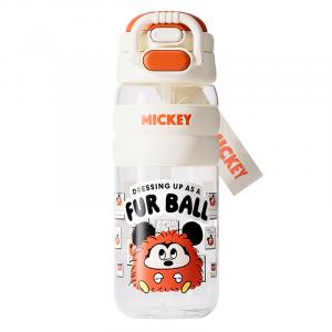 Детская бутылка для воды Tritan Plastic Cup для женщин, стильная спортивная бутылка для мужчин 1 Disney, mickey mouse/dual drinking spout
