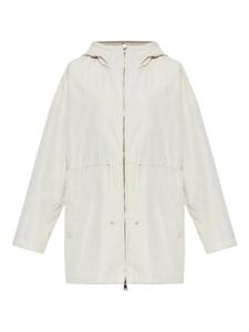 Мокрое пальто-парка Moncler, нейтральный