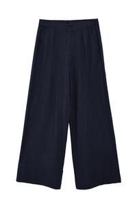 Широкие брюки со складками спереди Polo Club, темно-синий